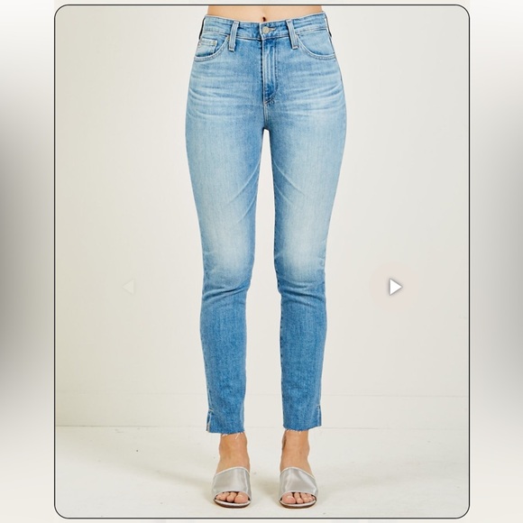 AG Adriano Goldschmied The Sophia Ankle High Wasted Skinny Ankle Jean Size 30 - Picture 1 of 16